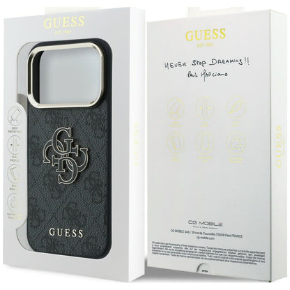Guess 4G &amp; Big Resin Logo Case for iPhone 17 Pro / 18 Pro - Black_7