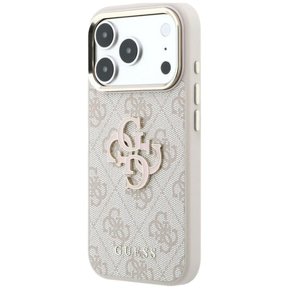Guess 4G &amp; Big Resin Logo Case for iPhone 17 Pro / 18 Pro - Pink_1
