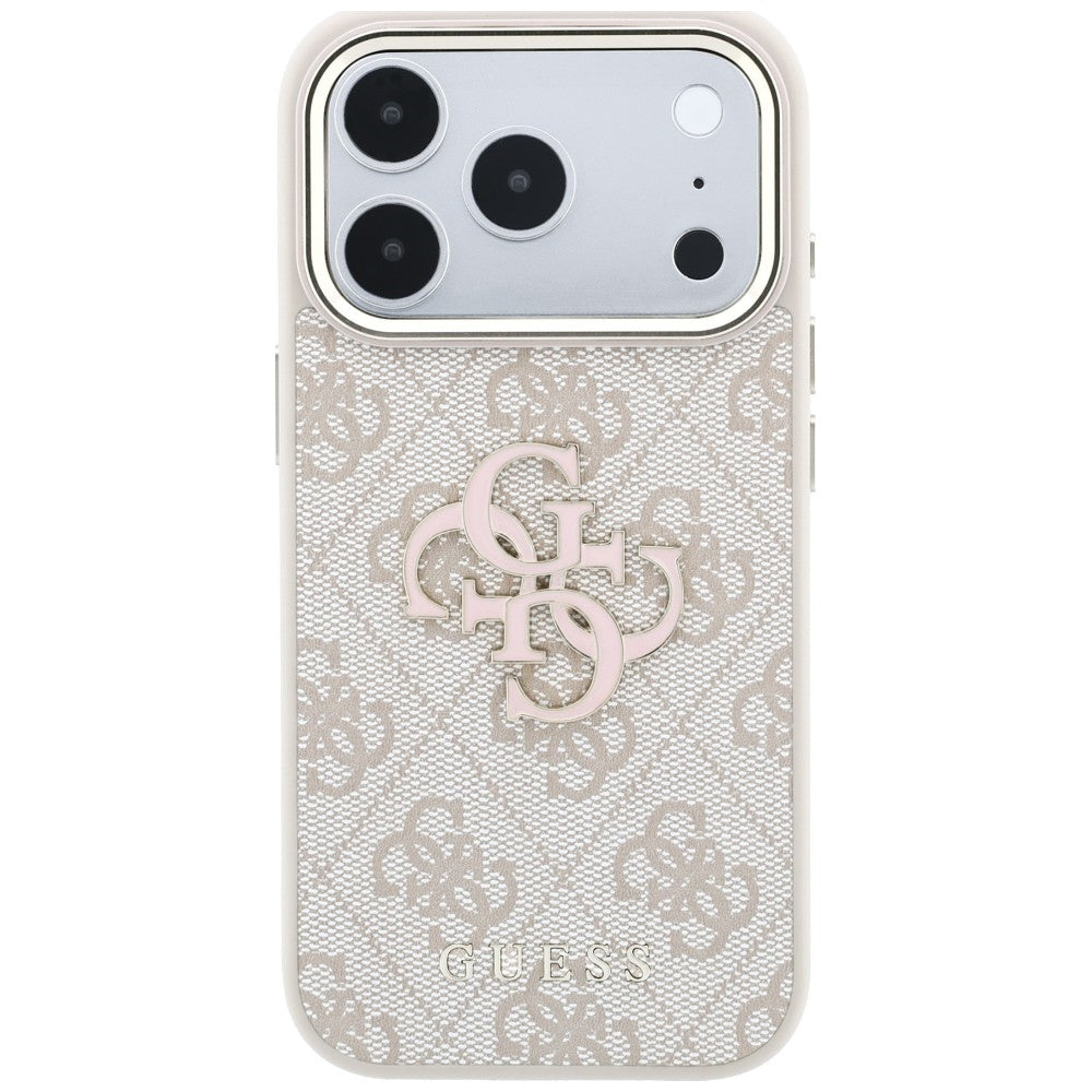 Guess 4G &amp; Big Resin Logo Case for iPhone 17 Pro / 18 Pro - Pink_2