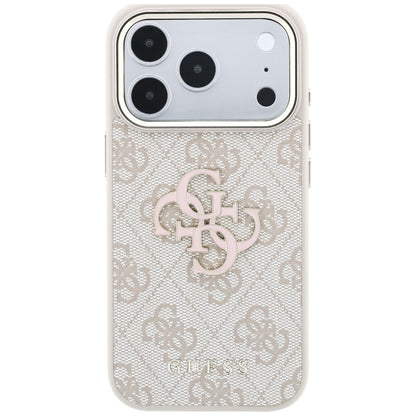 Guess 4G &amp; Big Resin Logo Case for iPhone 17 Pro / 18 Pro - Pink_2