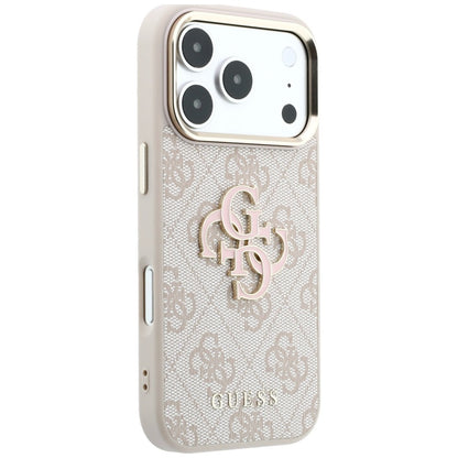 Guess 4G &amp; Big Resin Logo Case for iPhone 17 Pro / 18 Pro - Pink_3