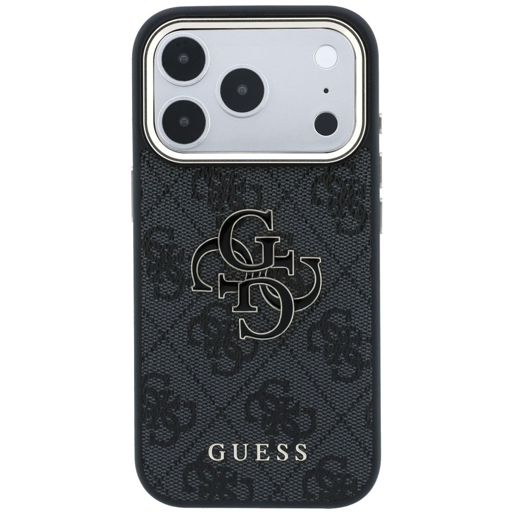 Guess 4G &amp; Big Resin Logo Case for iPhone 17 Pro Max / 18 Pro Max - Black_2