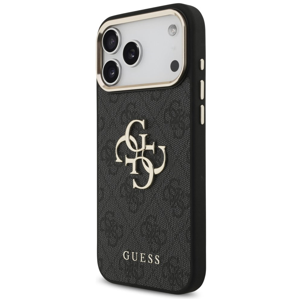 Guess 4G Big 4G Classic Logo Case for iPhone 17 Pro Max / 18 Pro Max - Black and Gold_1
