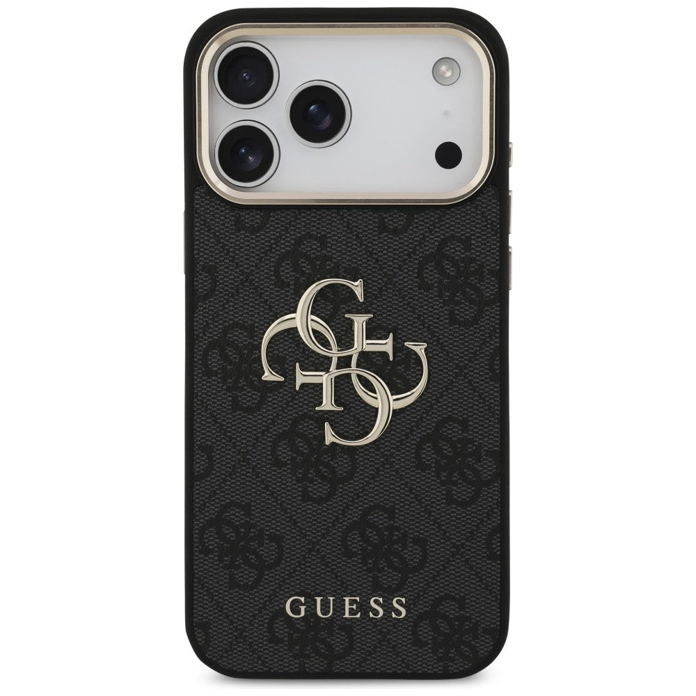Guess 4G Big 4G Classic Logo Case for iPhone 17 Pro Max / 18 Pro Max - Black and Gold_2
