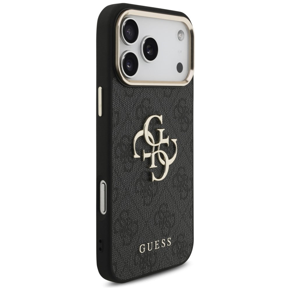 Guess 4G Big 4G Classic Logo Case for iPhone 17 Pro Max / 18 Pro Max - Black and Gold_3