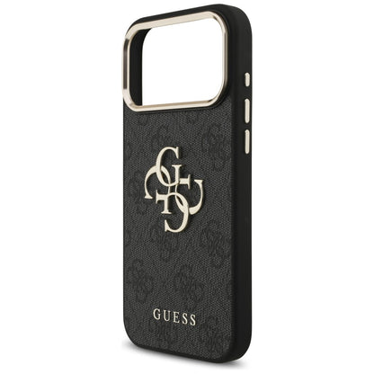 Guess 4G Big 4G Classic Logo Case for iPhone 17 Pro Max / 18 Pro Max - Black and Gold_5