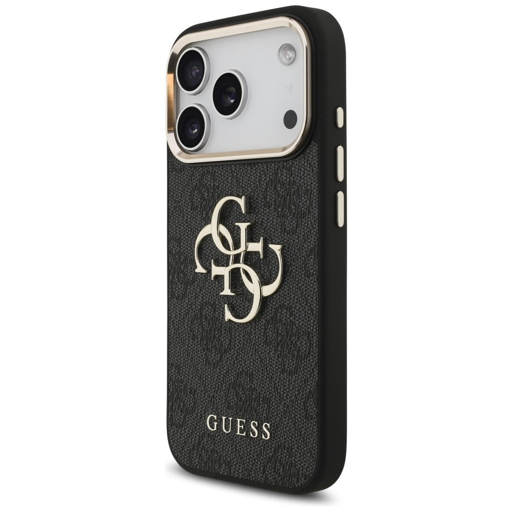 Guess 4G Big 4G Classic Logo Case for iPhone 17 Pro / 18 Pro - Black and Gold_1