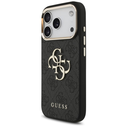 Guess 4G Big 4G Classic Logo Case for iPhone 17 Pro / 18 Pro - Black and Gold_1