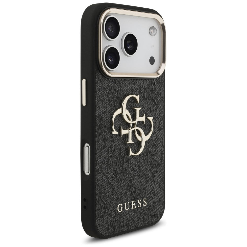 Guess 4G Big 4G Classic Logo Case for iPhone 17 Pro / 18 Pro - Black and Gold_3