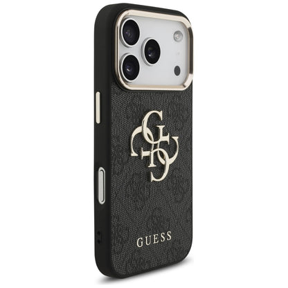 Guess 4G Big 4G Classic Logo Case for iPhone 17 Pro / 18 Pro - Black and Gold_3
