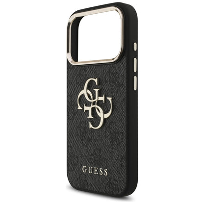 Guess 4G Big 4G Classic Logo Case for iPhone 17 Pro / 18 Pro - Black and Gold_5