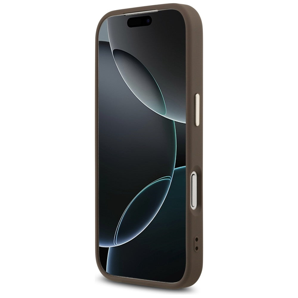 Guess 4G Big 4G Classic Logo Case for iPhone 17 Pro Max / 18 Pro Max - Brown and Gold_4