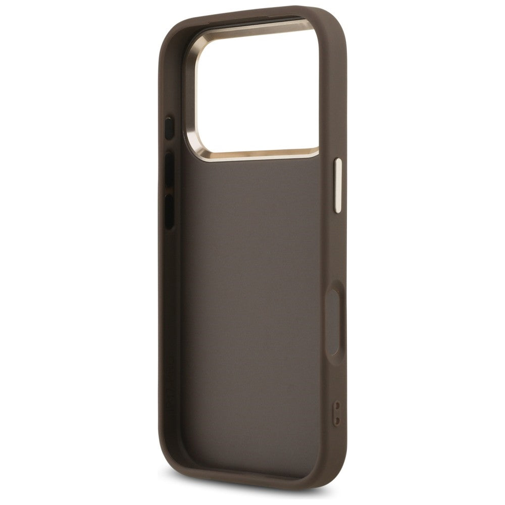 Guess 4G Big 4G Classic Logo Case for iPhone 17 Pro Max / 18 Pro Max - Brown and Gold_6