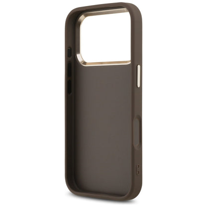 Guess 4G Big 4G Classic Logo Case for iPhone 17 Pro Max / 18 Pro Max - Brown and Gold_6