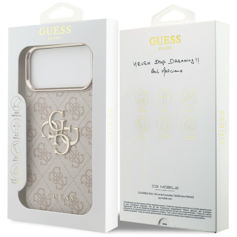Guess 4G Big 4G Classic Logo Case for iPhone 17 Pro Max / 18 Pro Max - Rose Gold_7