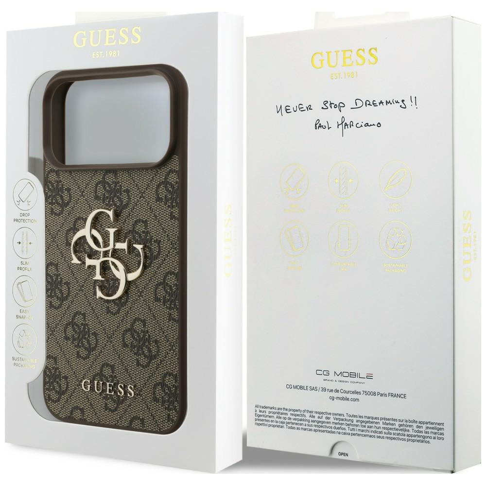 Guess 4G Big Logo Case for iPhone 17 Pro / 18 Pro - Brown_7