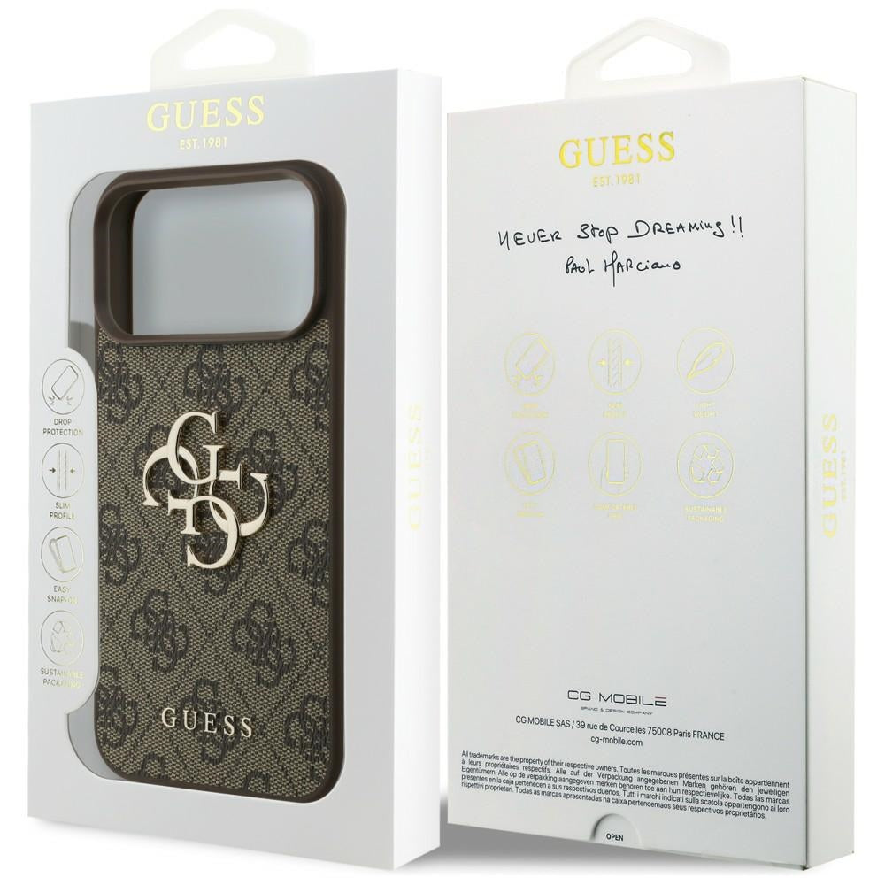 Guess 4G Big Logo Case for iPhone 17 Pro Max / 18 Pro Max - Brown_7
