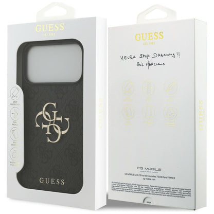 Guess 4G Big Logo Case for iPhone 17 Pro Max / 18 Pro Max - Black_7