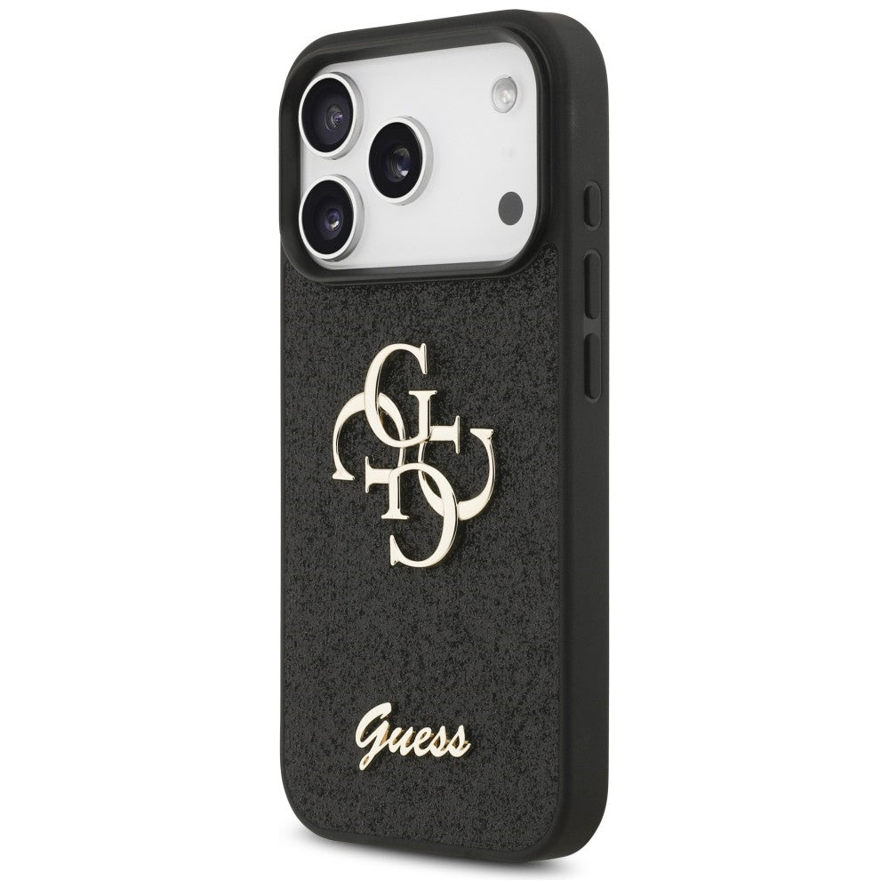 Guess Fixed Glitter Big 4G Case for iPhone 17 Pro / 18 Pro - Black_1