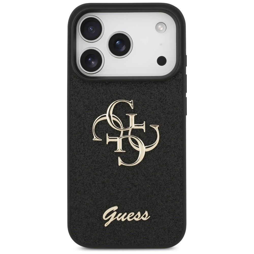 Guess Fixed Glitter Big 4G Case for iPhone 17 Pro / 18 Pro - Black_2