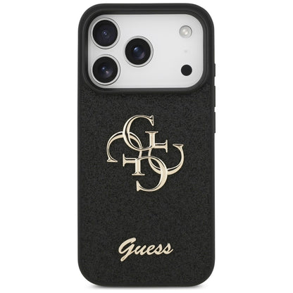 Guess Fixed Glitter Big 4G Case for iPhone 17 Pro / 18 Pro - Black_2