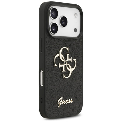 Guess Fixed Glitter Big 4G Case for iPhone 17 Pro / 18 Pro - Black_3