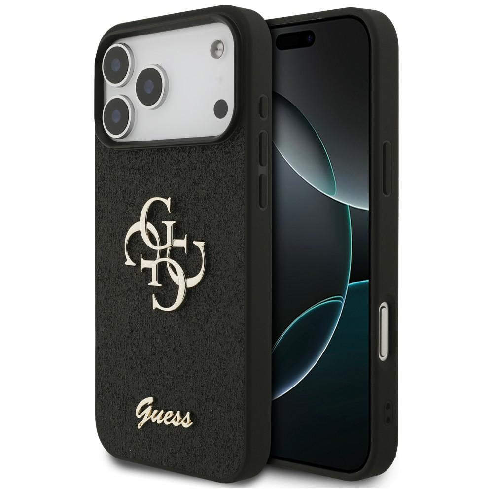 Guess Fixed Glitter Big 4G Case for iPhone 17 Pro Max / 18 Pro Max - Black_0