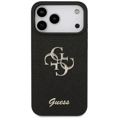 Guess Fixed Glitter Big 4G Case for iPhone 17 Pro Max / 18 Pro Max - Black_2