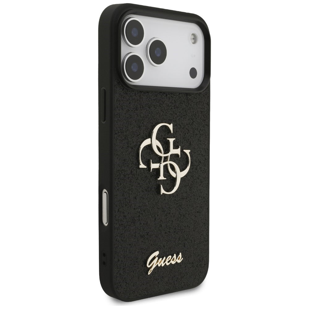 Guess Fixed Glitter Big 4G Case for iPhone 17 Pro Max / 18 Pro Max - Black_3