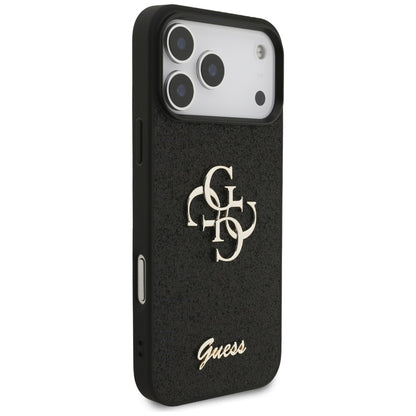 Guess Fixed Glitter Big 4G Case for iPhone 17 Pro Max / 18 Pro Max - Black_3