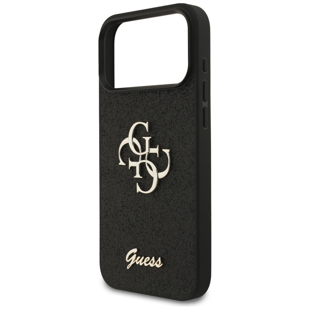 Guess Fixed Glitter Big 4G Case for iPhone 17 Pro Max / 18 Pro Max - Black_5
