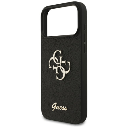 Guess Fixed Glitter Big 4G Case for iPhone 17 Pro Max / 18 Pro Max - Black_5