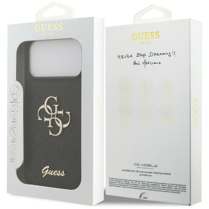 Guess Fixed Glitter Big 4G Case for iPhone 17 Pro Max / 18 Pro Max - Black_7