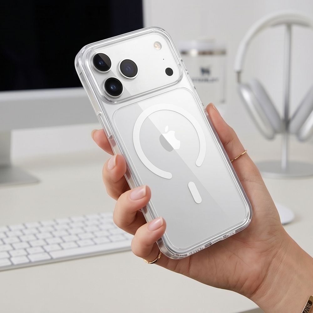 Tech-Protect Flexair Hybrid CC MagSafe Case for iPhone 17 Pro / 18 Pro - Clear_6