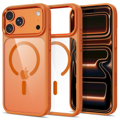 Tech-Protect Magmat Magsafe CC case for iPhone 17 Pro / 18 Pro - orange-transparent_0
