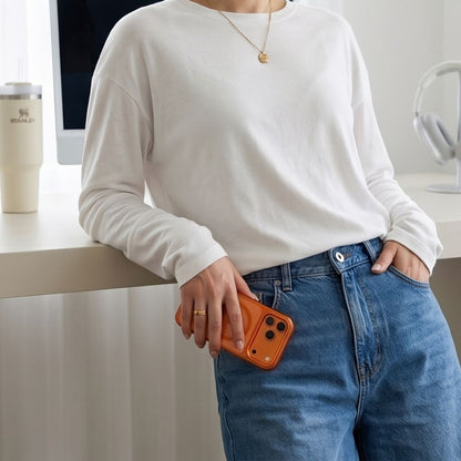 Tech-Protect Magmat Magsafe CC case for iPhone 17 Pro / 18 Pro - orange-transparent_6