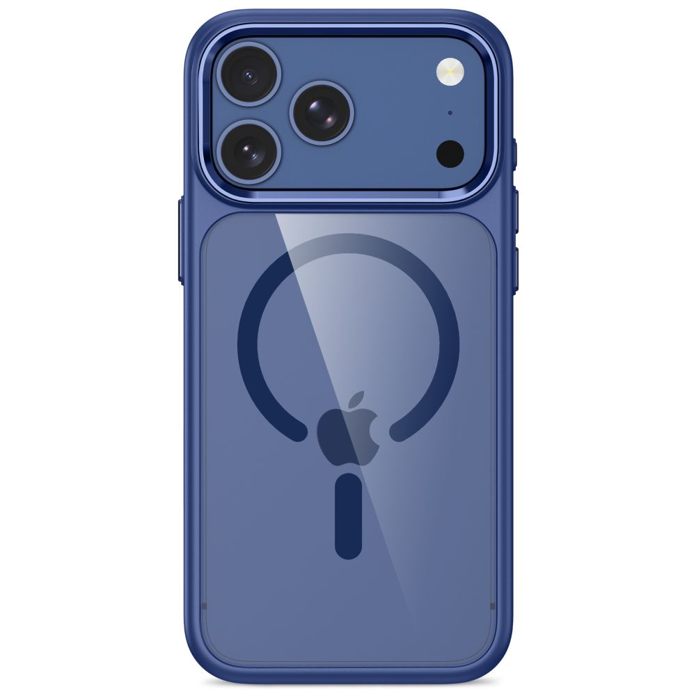 Tech-Protect Magmat Magsafe CC Case for iPhone 17 Pro / 18 Pro - Navy Blue and Transparent_2