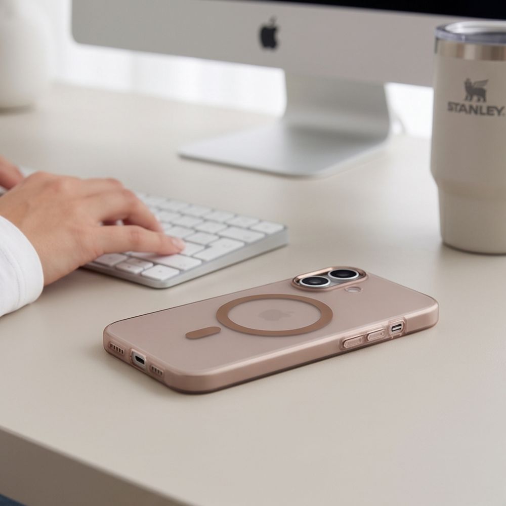 Tech-Protect MagZero MagSafe case for iPhone 17 - beige-brown matte_4