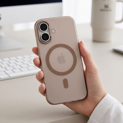 Tech-Protect MagZero MagSafe case for iPhone 17 - beige-brown matte_7
