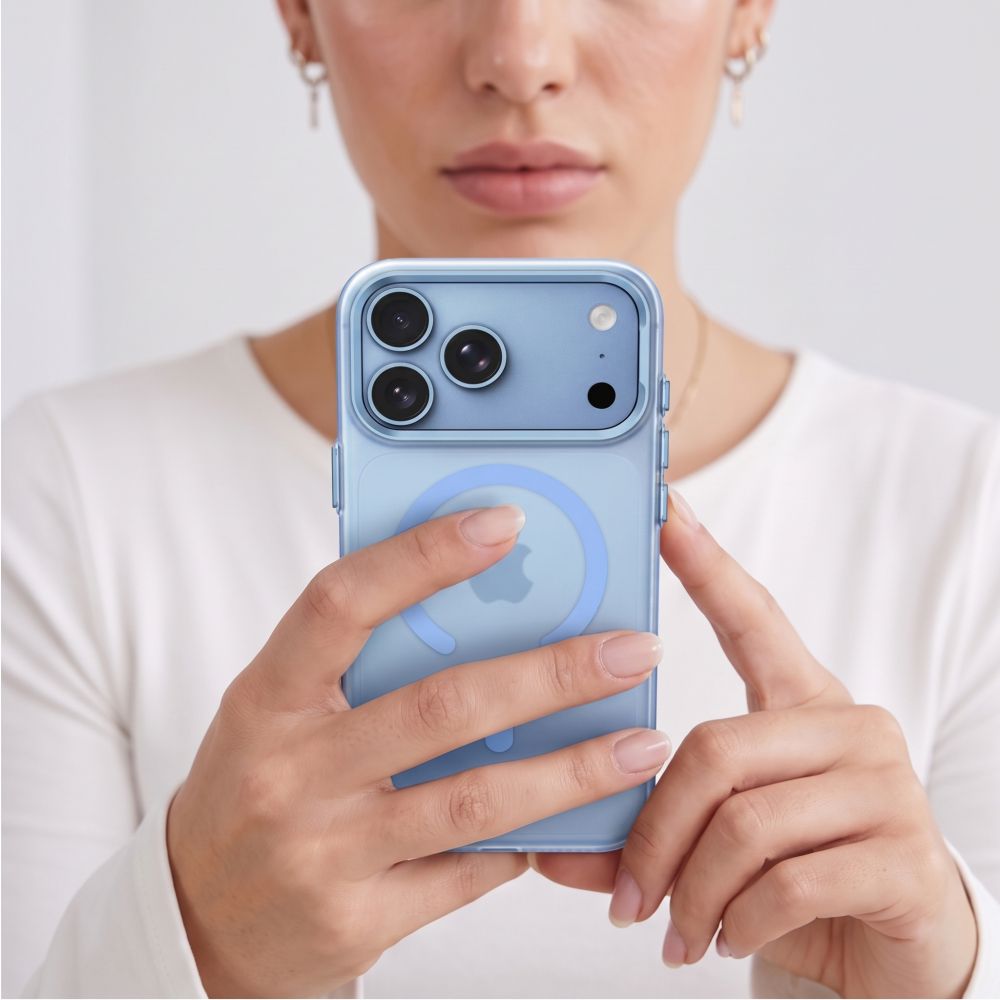 Tech-Protect MagZero MagSafe case for iPhone 17 Pro / 18 Pro - light blue matte_5