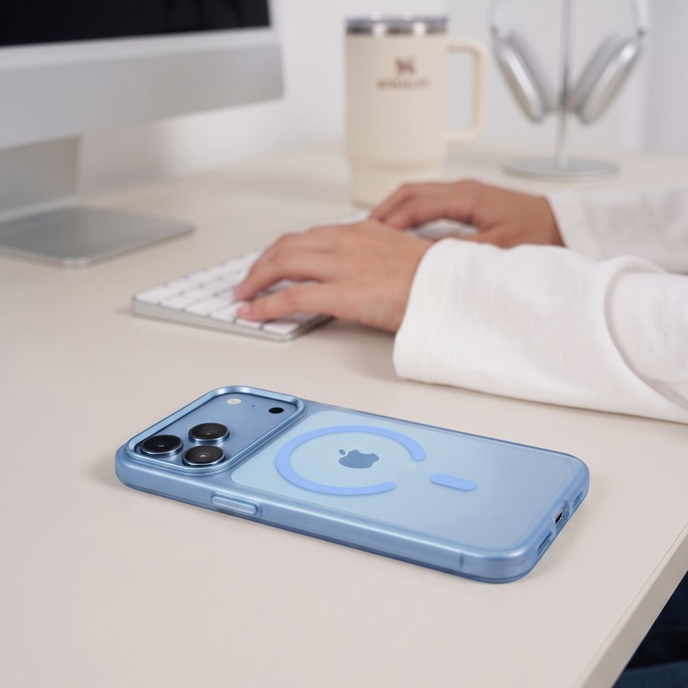 Tech-Protect MagZero MagSafe case for iPhone 17 Pro / 18 Pro - light blue matte_7
