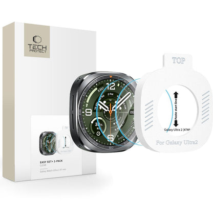 Tech-Protect Easy Set+ 2-Pack Tempered Glass for Samsung Galaxy Watch Ultra 47mm_0