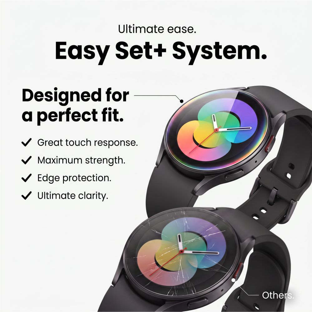 Tech-Protect Easy Set+ 2-Pack Tempered Glass for Samsung Galaxy Watch Ultra 40mm_6