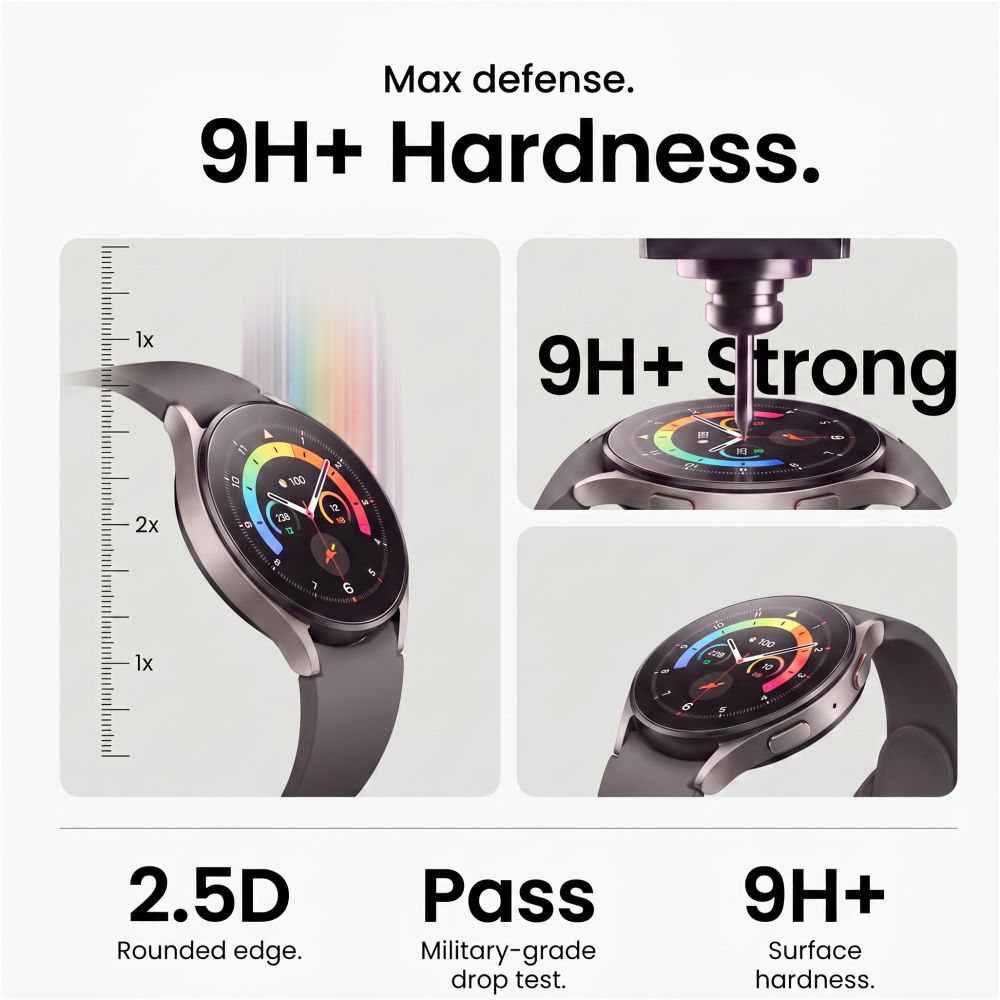 Tech-Protect Easy Set+ 2-Pack Tempered Glass for Samsung Galaxy Watch Ultra 40mm_7