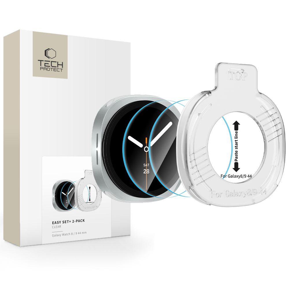 Tech-Protect Easy Set+ 2-Pack Tempered Glass for Samsung Galaxy Watch Ultra 44mm_0