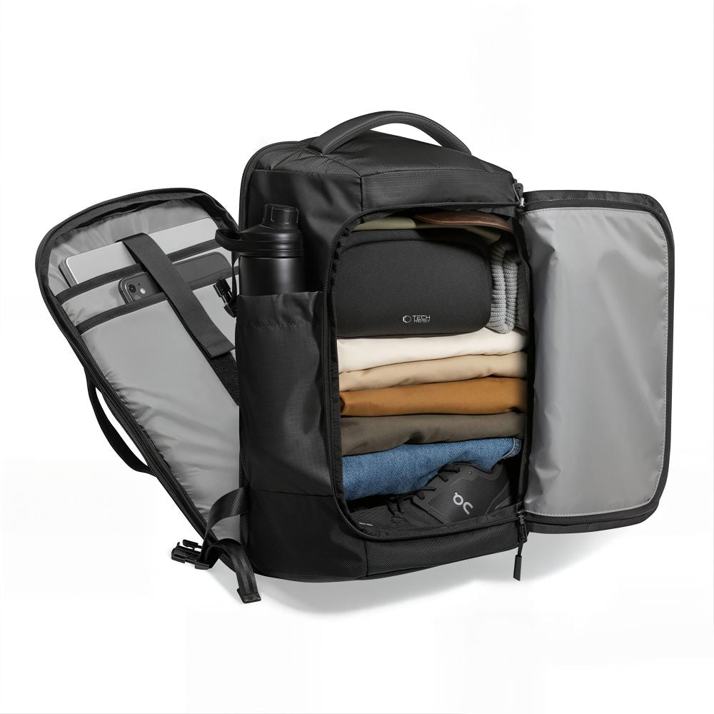 Tech-Protect Defender S70 RYANAIR &amp; WIZZAIR 24L Laptop Backpack - Black_3