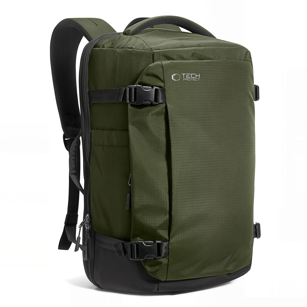 Tech-Protect Defender S70 RYANAIR &amp; WIZZAIR 24L Laptop Backpack - Dark Green_0