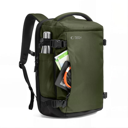 Tech-Protect Defender S70 RYANAIR &amp; WIZZAIR 24L Laptop Backpack - Dark Green_2