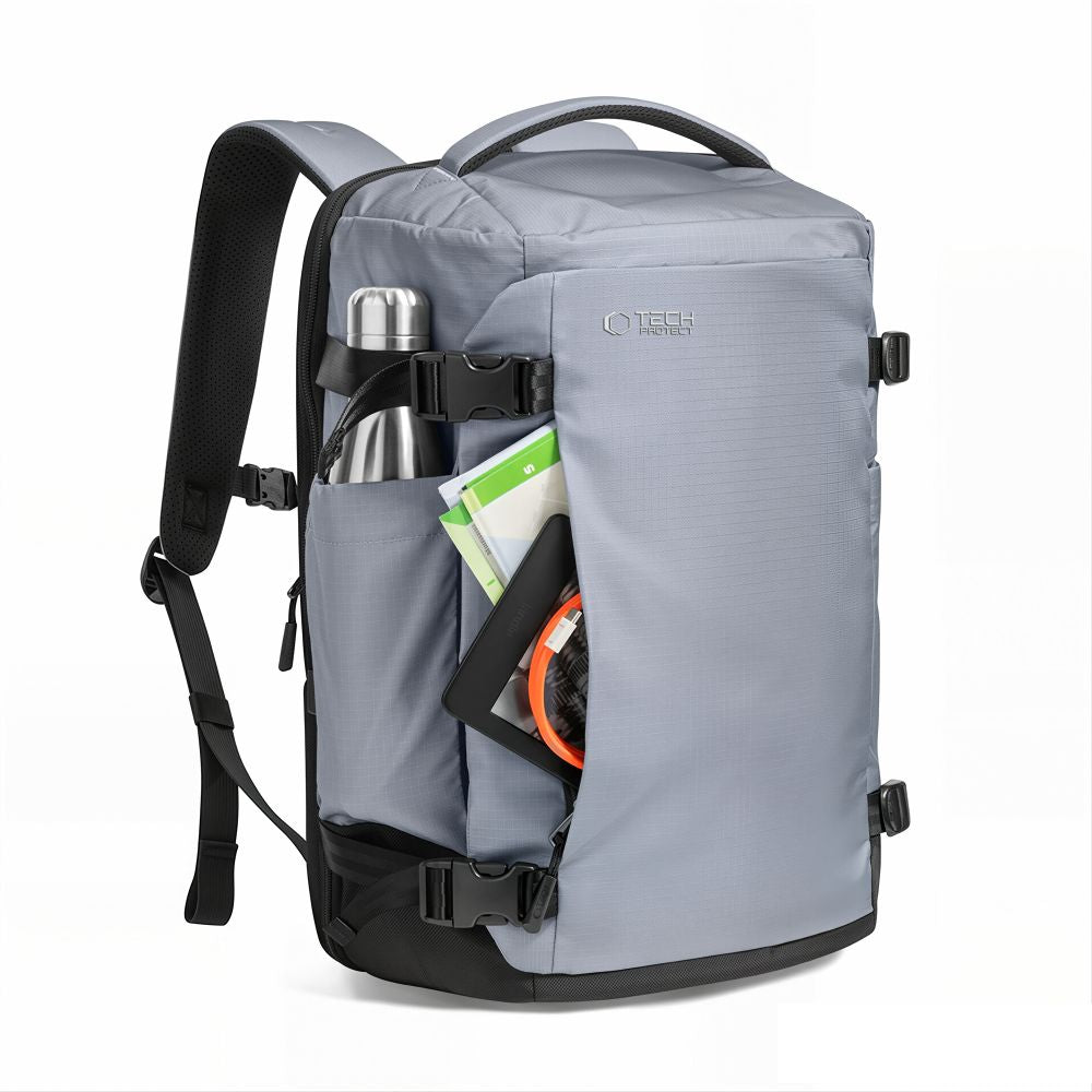 Tech-Protect Defender S70 RYANAIR &amp; WIZZAIR 24L Laptop Backpack - Gray_2
