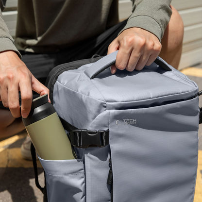 Tech-Protect Defender S70 RYANAIR &amp; WIZZAIR 24L Laptop Backpack - Gray_8